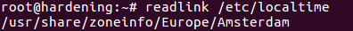 Time zone configuration via /etc/localtime