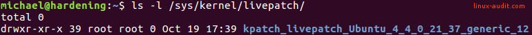 Livepatch in action on Ubuntu Linux