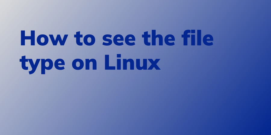 How to see the file type on Linux - Linux Audit