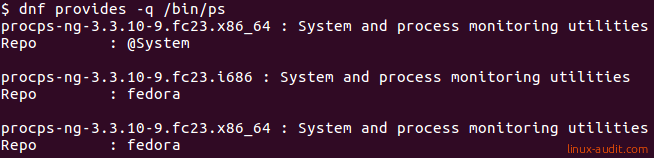 Show related packages from installed file or binary with DNF